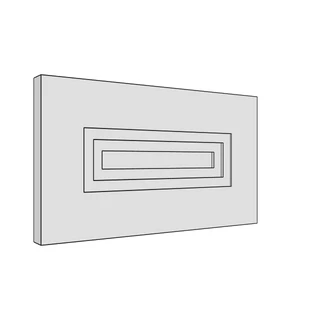 297 × 170mm art deco shaker door