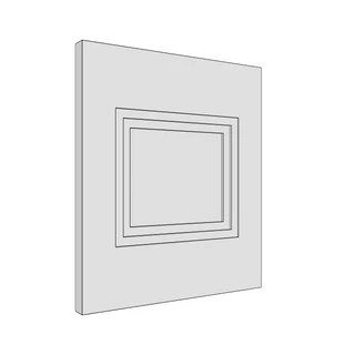 297 × 342mm art deco shaker door