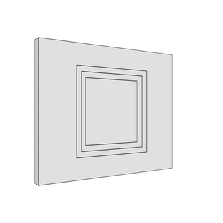 347 × 283mm art deco shaker door