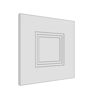 347 × 342mm art deco shaker door