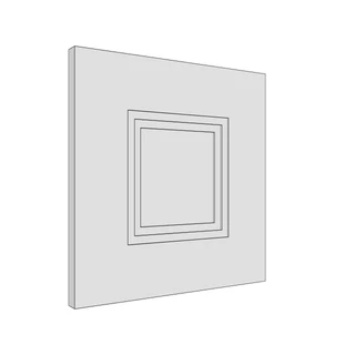 347 × 357mm art deco shaker door