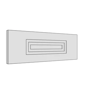 397 × 140mm art deco shaker door
