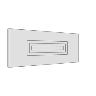 397 × 160mm art deco shaker door
