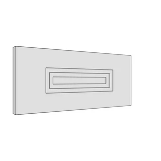 397 × 170mm art deco shaker door
