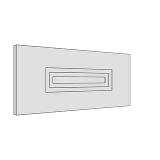 397 × 177mm art deco shaker door