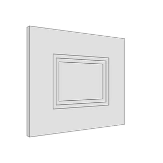 397 × 342mm art deco shaker door