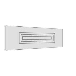 447 × 140mm art deco shaker door