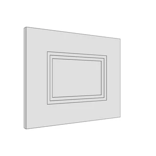 447 × 357mm art deco shaker door