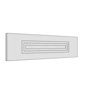 497 × 140mm art deco shaker door
