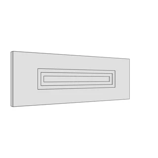 497 × 170mm art deco shaker door