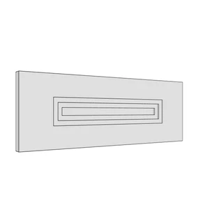 497 × 177mm art deco shaker door