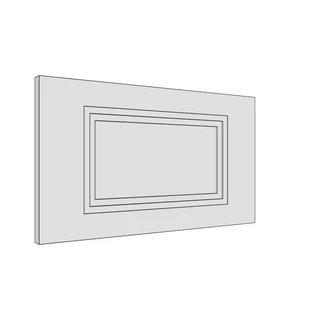 497 × 283mm art deco shaker door