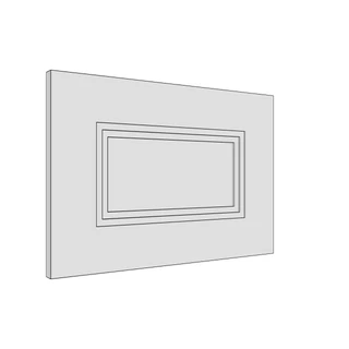 497 × 342mm art deco shaker door