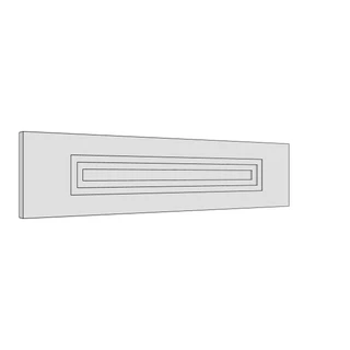 597 × 140mm art deco shaker door