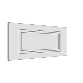 597 × 283mm art deco shaker door