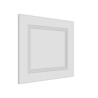 597 × 570mm art deco shaker door
