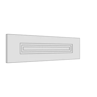598 × 170mm art deco shaker door