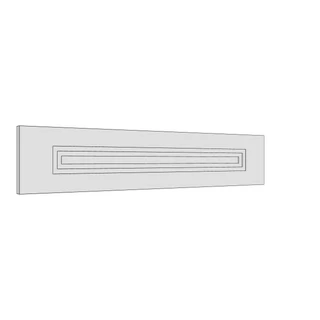 797 × 160mm art deco shaker door