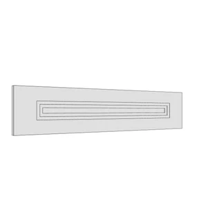 797 × 170mm art deco shaker door