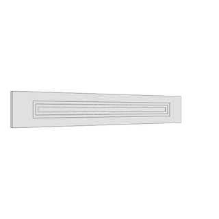 897 × 140mm art deco shaker door