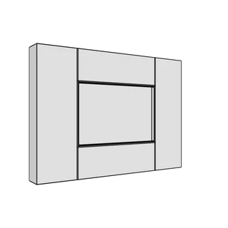 197 × 140mm shaker v-groove door