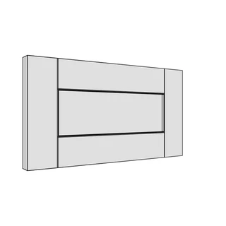 297 × 160mm shaker v-groove door