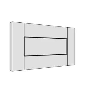 297 × 170mm shaker v-groove door