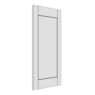 297 × 715mm shaker v-groove door