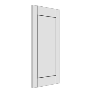 297 × 717mm shaker v-groove door