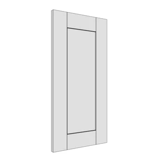 347 × 715mm shaker v-groove door