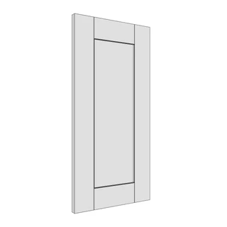 347 × 717mm shaker v-groove door