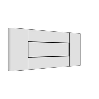 397 × 177mm shaker v-groove door