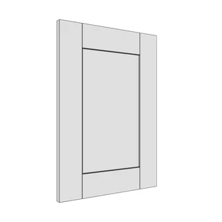 397 × 570mm shaker v-groove door