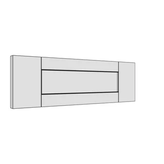 447 × 140mm shaker v-groove door