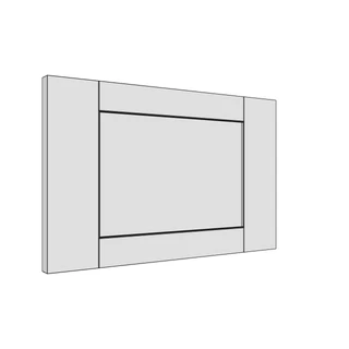 447 × 283mm shaker v-groove door