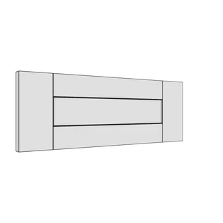 497 × 177mm shaker v-groove door