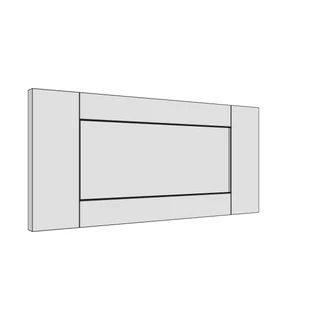 497 × 227mm shaker v-groove door