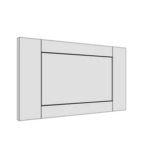 497 × 283mm shaker v-groove door