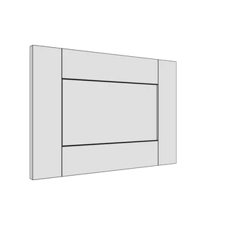 497 × 342mm shaker v-groove door