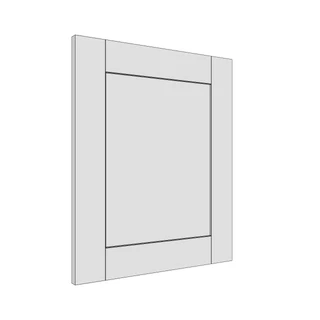 497 × 597mm shaker v-groove door