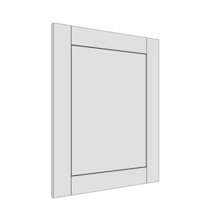 570 × 716mm shaker v-groove door