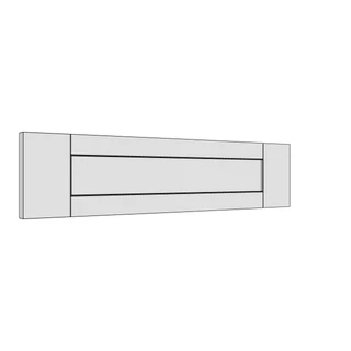 597 × 140mm shaker v-groove door