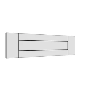 597 × 160mm shaker v-groove door