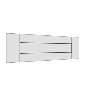597 × 177mm shaker v-groove door