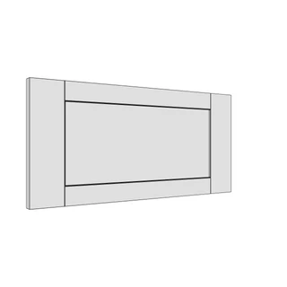 597 × 283mm shaker v-groove door