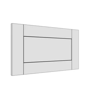 597 × 342mm shaker v-groove door