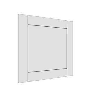 597 × 570mm shaker v-groove door
