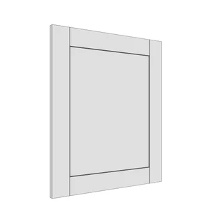 597 × 716mm shaker v-groove door