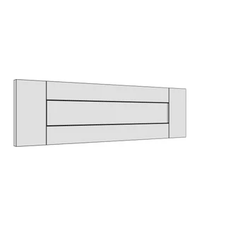 598 × 170mm shaker v-groove door