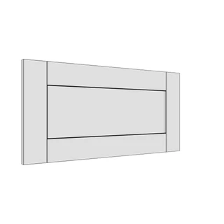 697 × 342mm shaker v-groove door